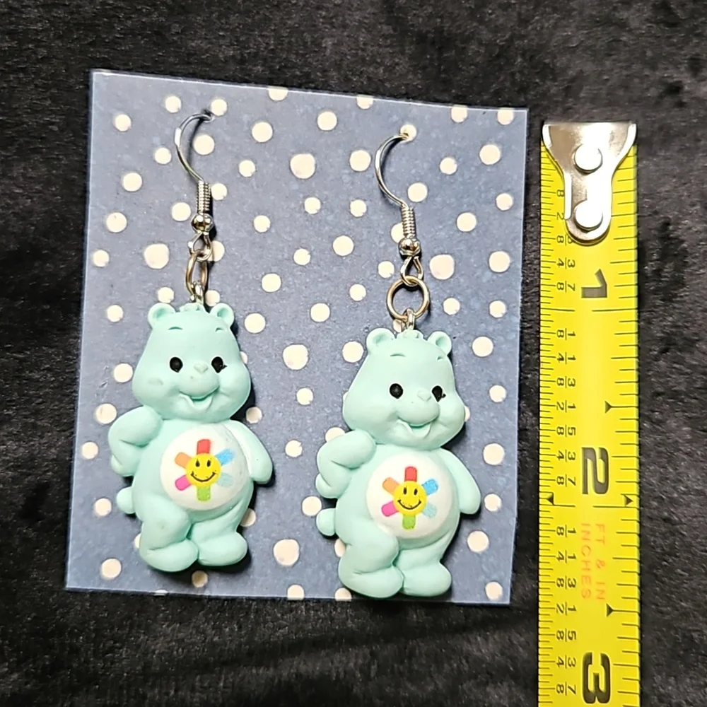 Care Bear pierced dangle earrings NEW Jewelry